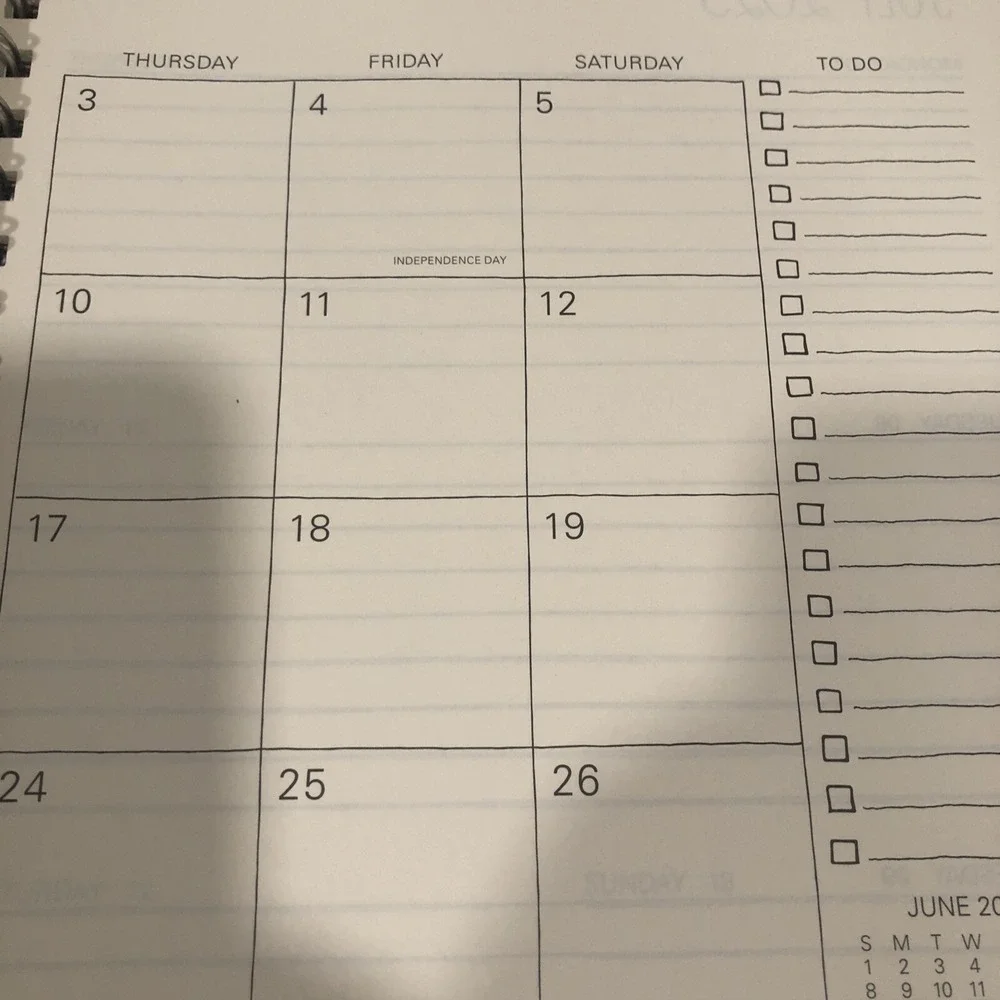 Rae Dunn 12 Month Planner Make It Happen Pink Spiral bound 2025 9x10